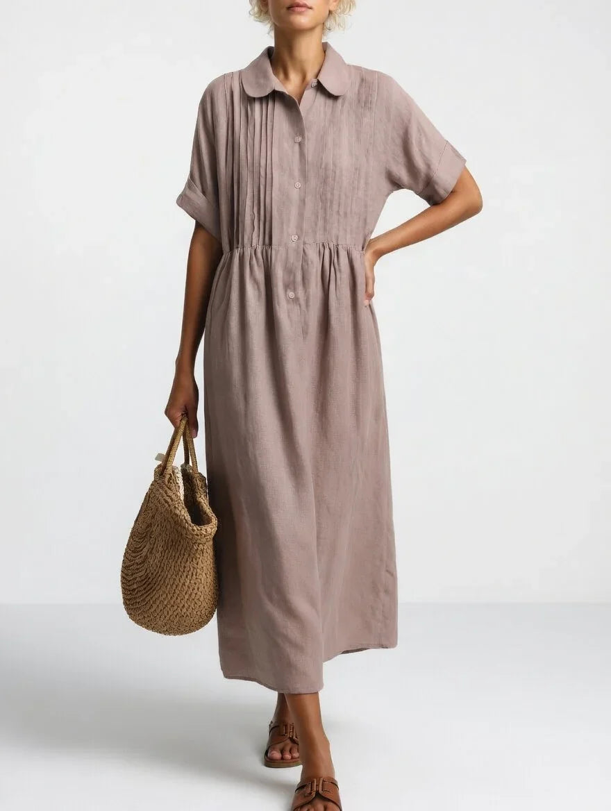 Adèle | Robe chemise fluide estivale