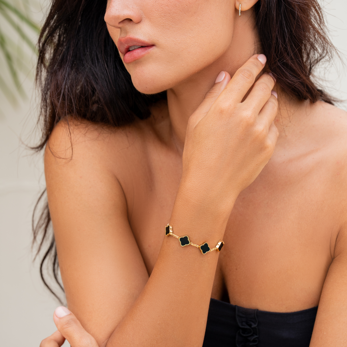Bracelet trèfle style Celine