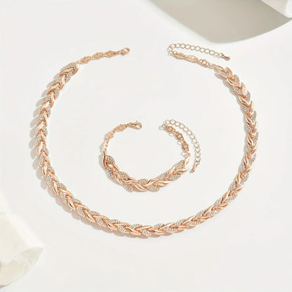 Claudine | Parure collier & bracelet queue de poisson fait main