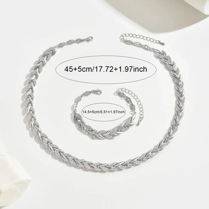Claudine | Parure collier & bracelet queue de poisson fait main