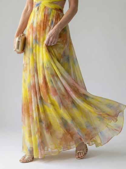 Giselle | Vestido maxi encantado con motivo floral