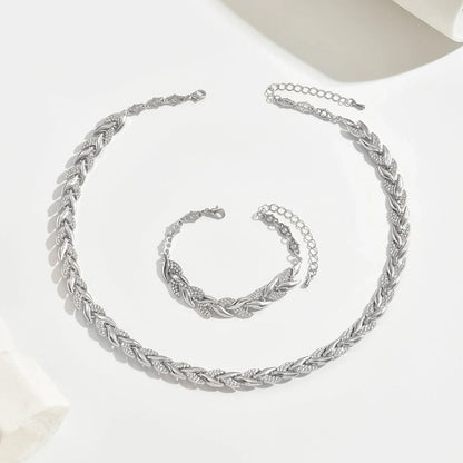 Claudine | Parure collier & bracelet queue de poisson fait main