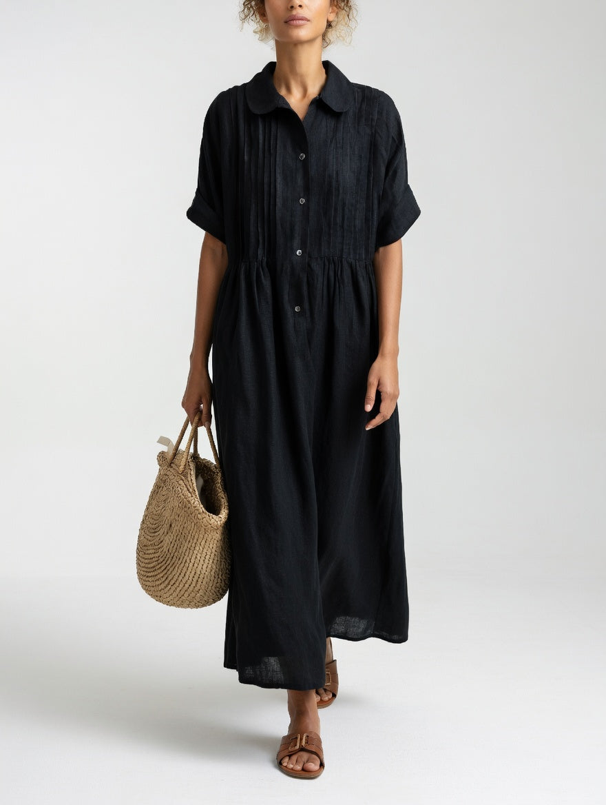 Adèle | Robe chemise fluide estivale