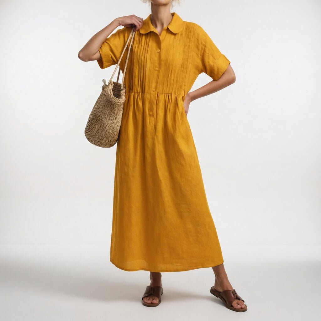 Adèle | Robe chemise fluide estivale