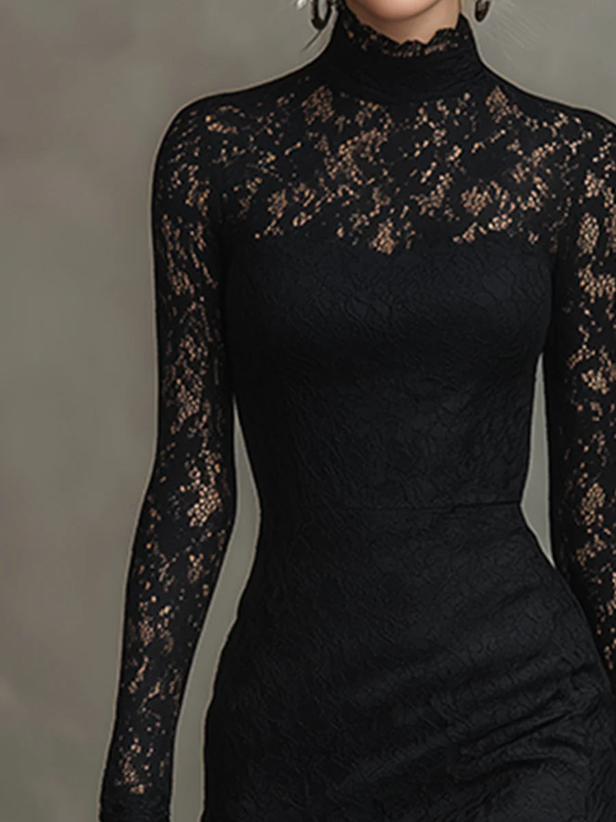 Isabeau | Robe chic en dentelle à coupe flatteuse