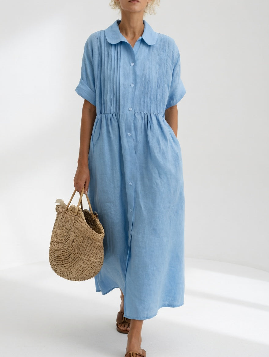 Adèle | Robe chemise fluide estivale