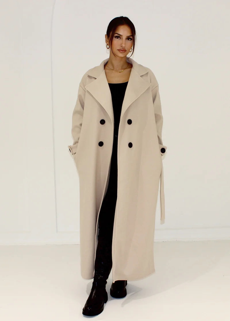 Enora | Manteau long à boutons