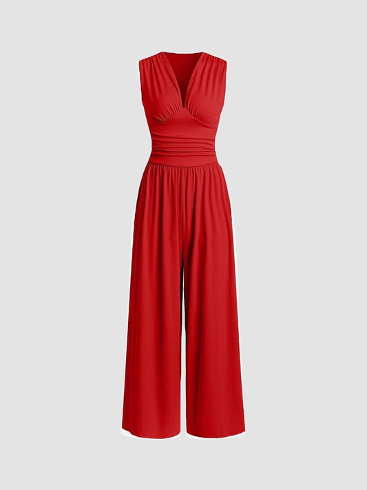 Charity | Mono elegante sin mangas y pierna ancha
