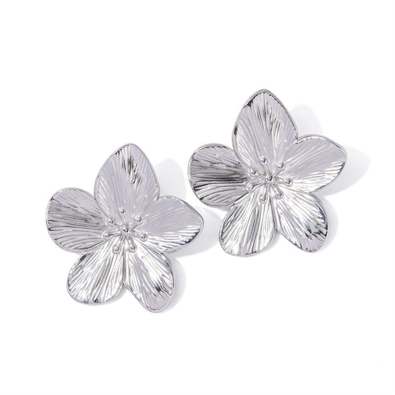 Lexi | Boucles d'oreilles fleuries dorées à l'or fin