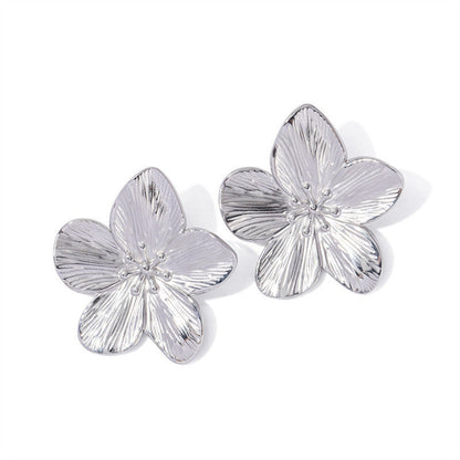 Lexi | Boucles d'oreilles fleuries dorées à l'or fin