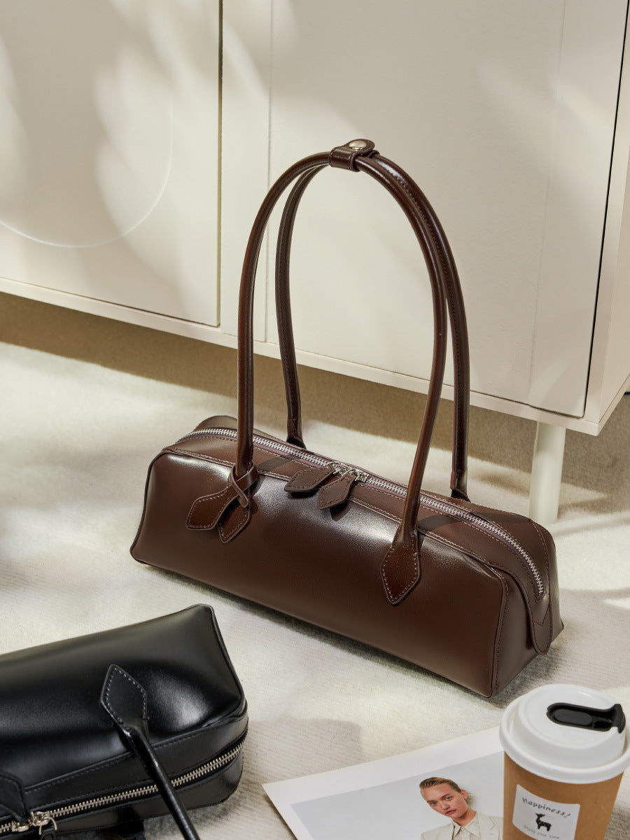 Claire | Sac baguette de luxe en finition brillante