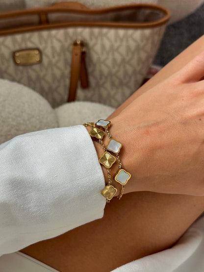 Bracelet trèfle style Celine