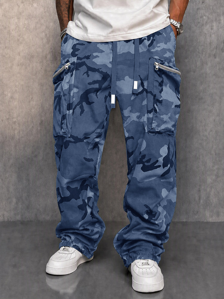 Daniel | Pantalon cargo utilitaire style urbain à motif camouflage