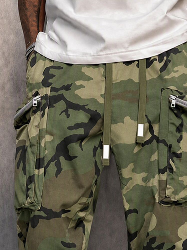 Daniel | Pantalon cargo utilitaire style urbain à motif camouflage