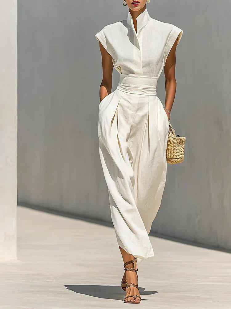 Clara | Vestido Midi Plisado