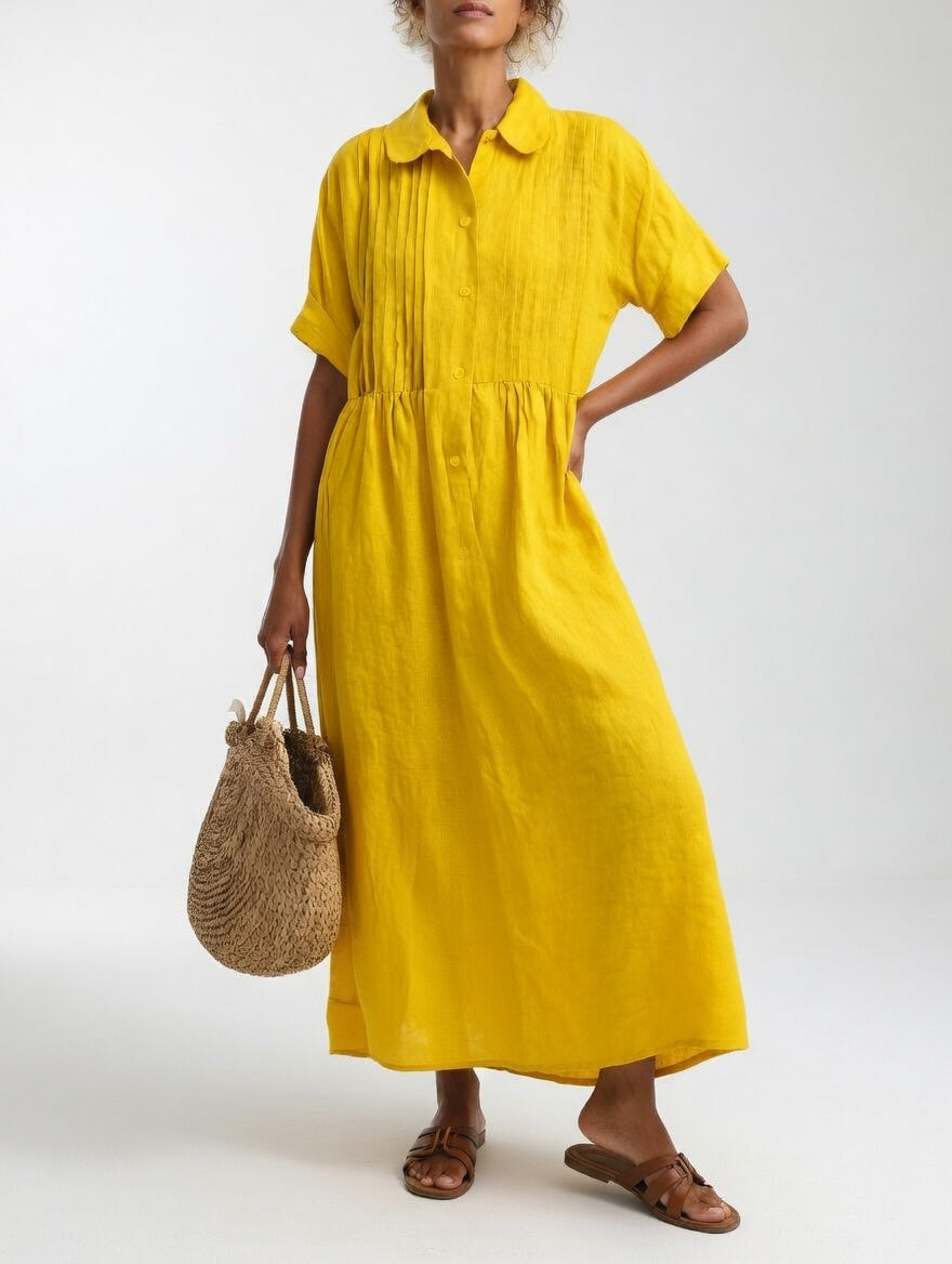 Adèle | Robe chemise fluide estivale