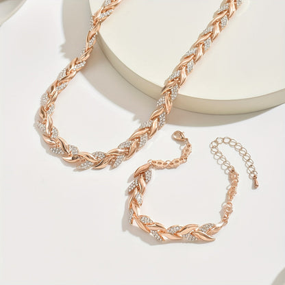 Claudine | Parure collier & bracelet queue de poisson fait main
