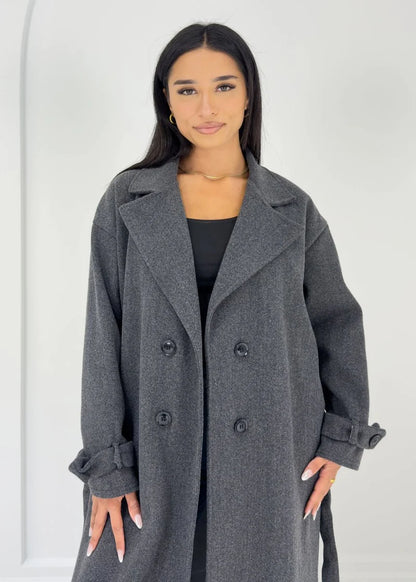 Enora | Manteau long à boutons