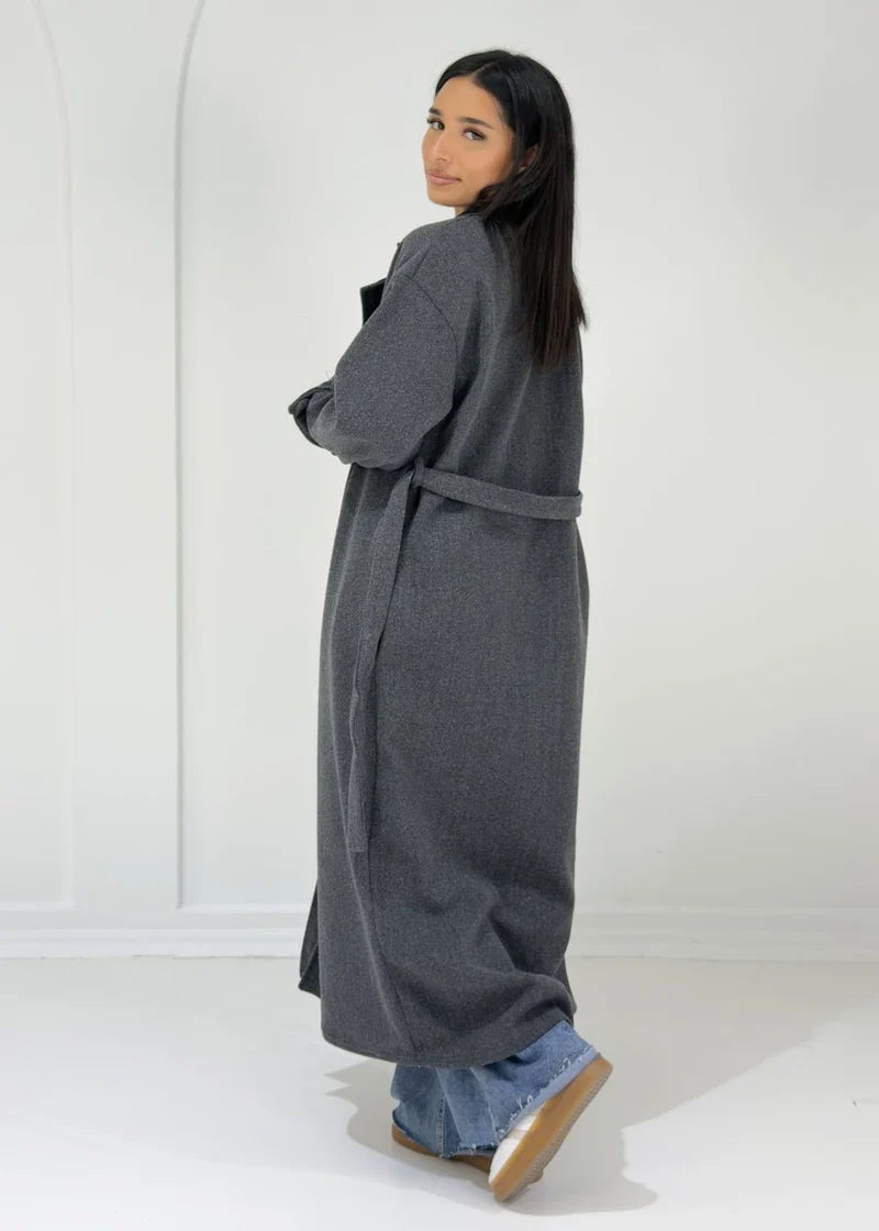 Enora | Manteau long à boutons