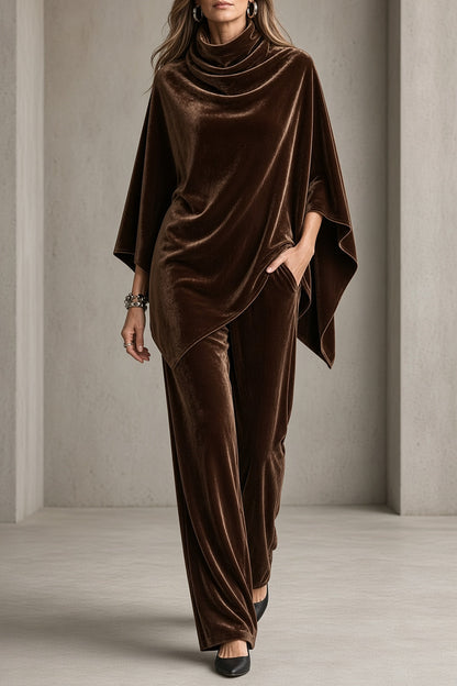 Livie | Ensemble en velours drapé