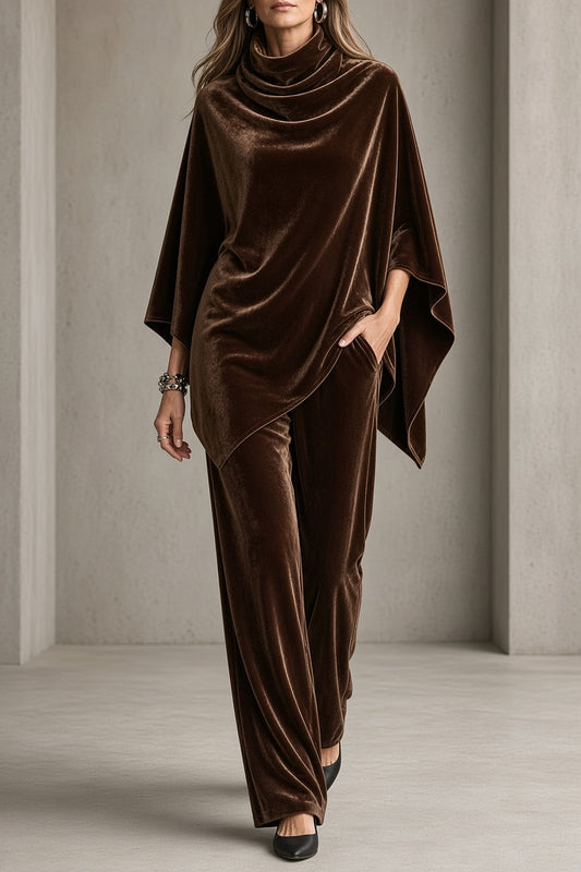 Livie | Ensemble en velours drapé
