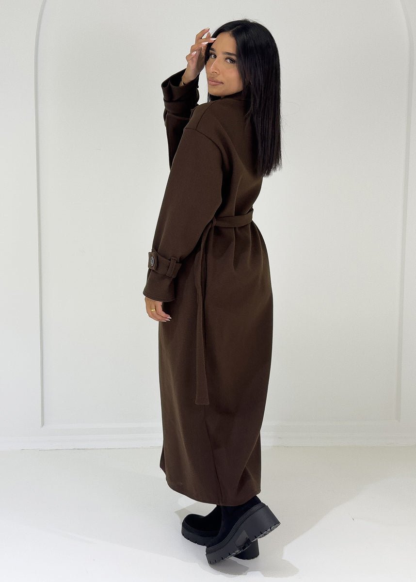 Enora | Manteau long à boutons