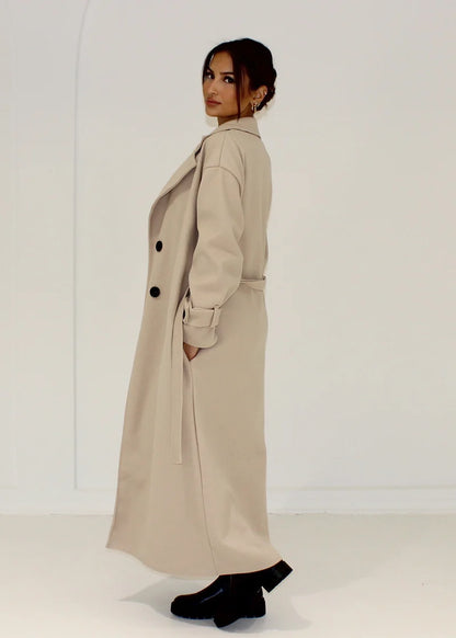 Enora | Manteau long à boutons