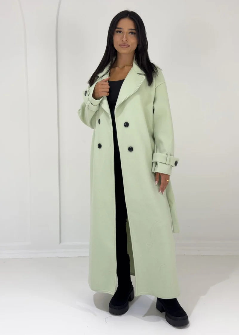 Enora | Manteau long à boutons
