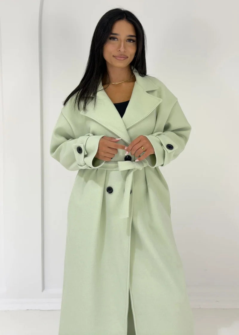 Enora | Manteau long à boutons
