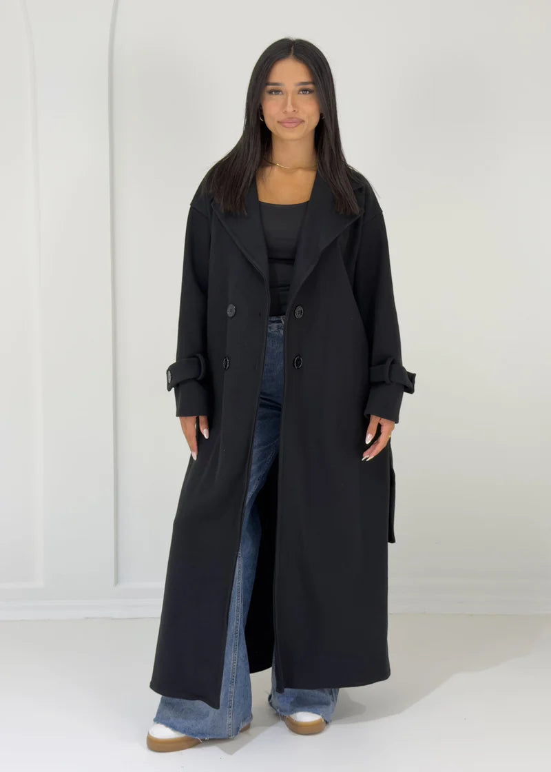 Enora | Manteau long à boutons