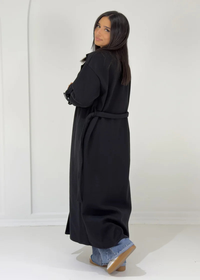 Enora | Manteau long à boutons