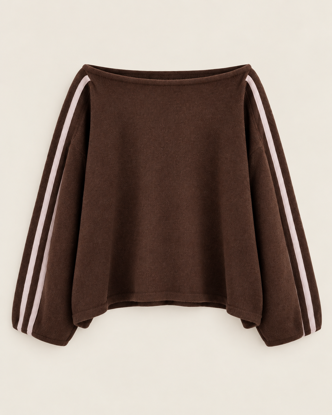 Stella | Pull à rayures et épaules dénudées