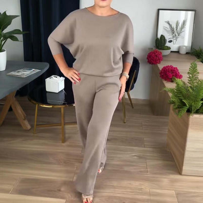 Iris |  Élégant ensemble 3 pièces composé d'un long cardigan, d'un haut et d'un pantalon