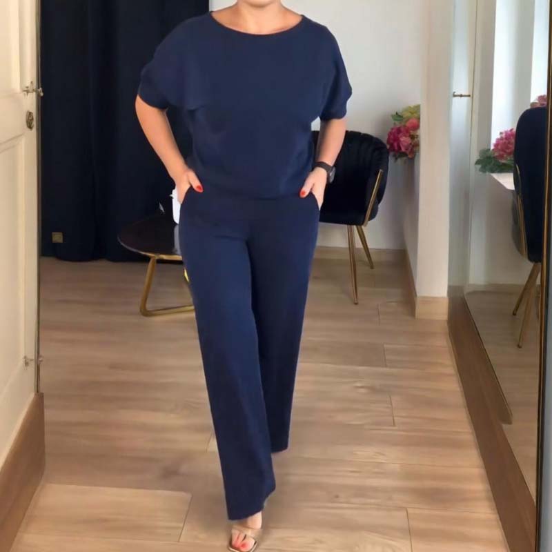 Iris |  Élégant ensemble 3 pièces composé d'un long cardigan, d'un haut et d'un pantalon