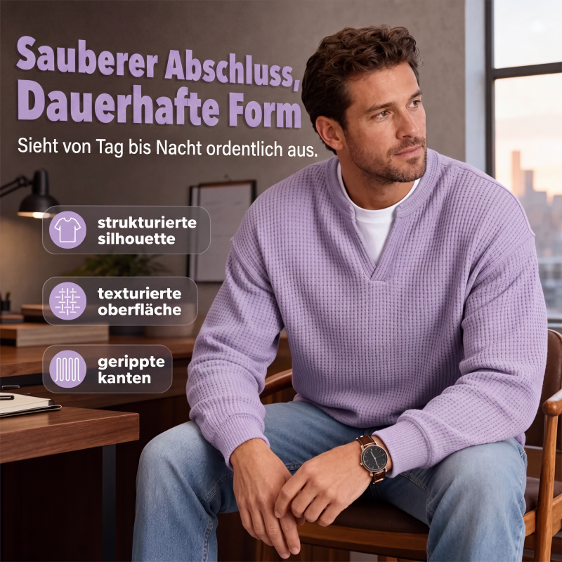 Maxime | Pull gaufré structuré pour homme