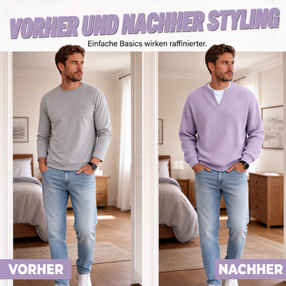 Maxime | Pull gaufré structuré pour homme