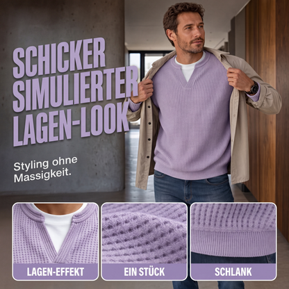 Maxime | Pull gaufré structuré pour homme